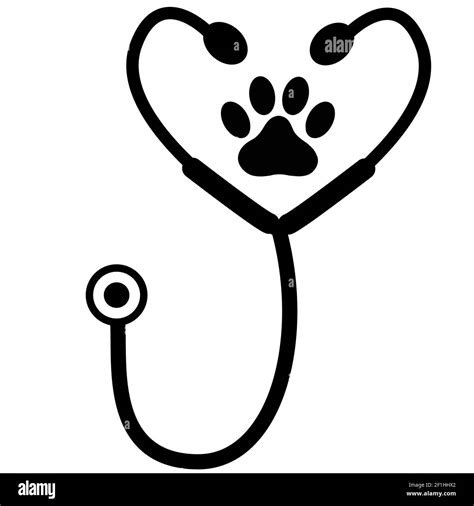 Cartoon Illustration Vet Dog Stethoscope Hi Res Stock Photography And