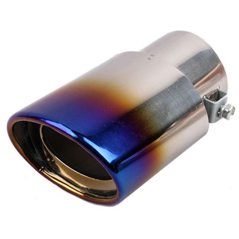 X Pcs Car Universal Round Stainless Steel Chrome Exhaust Tail Muffler