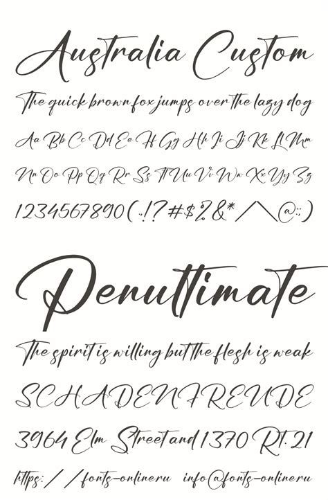 Australia Custom font