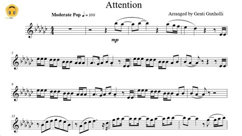 Attention By Charlie Puth Flute Solo With Piano Accompaniment Sheets