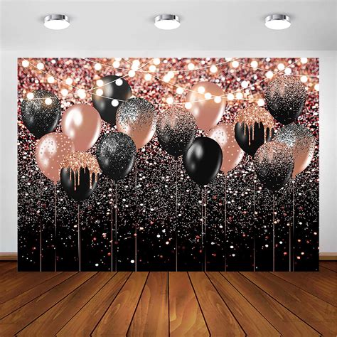 Download Rose Gold And Black Glitter Background