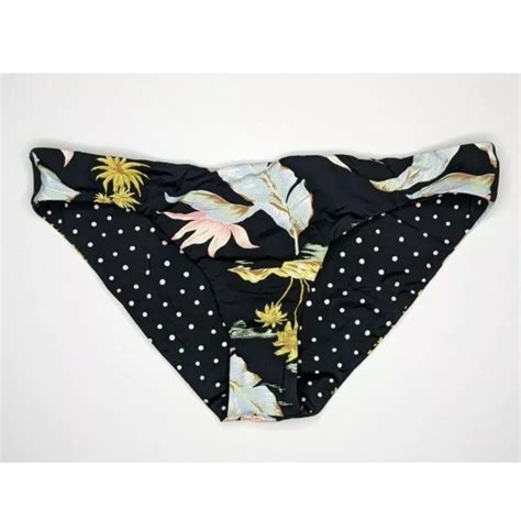 Billabong Swim Billabong Beyond The Palms Bikini Bottom Black Womens Medium Poshmark