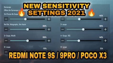 Poco X3 Pubg Sensitivity Settings Pubg Mobile 2021 YouTube