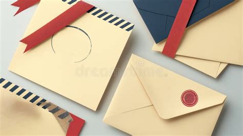 Postal Airmail Stationery Set Vintage Retro Style Paper Letter