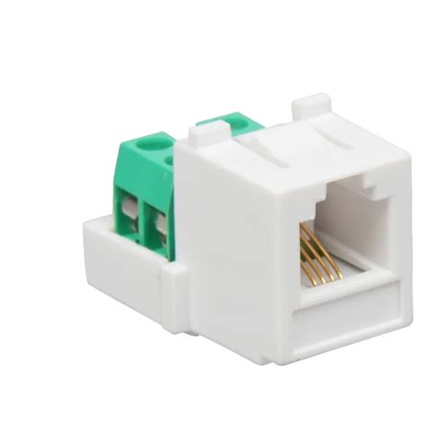 Rj11 4p4c Telephone Keystone Jack Modular Connector Buy 4p4c Tolless