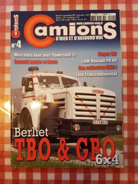 Trucks D Yesterday Magazine N Berliet Tbo Mercedes Axor Renault