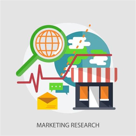 Marketing Research Conceptual Illustration Design Vector Art At