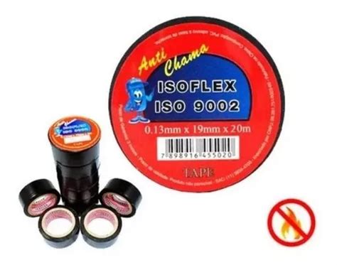 Fita Isolante Anti Chama Isoflex Mm X M Pacote Un