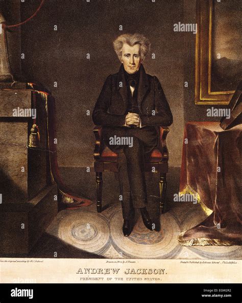 Andrew Jackson 1767 1845 As President Of The United States In An 1830