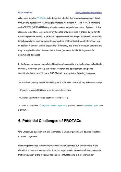 Ppt Protacs Clinical Progress Future Directions Potential