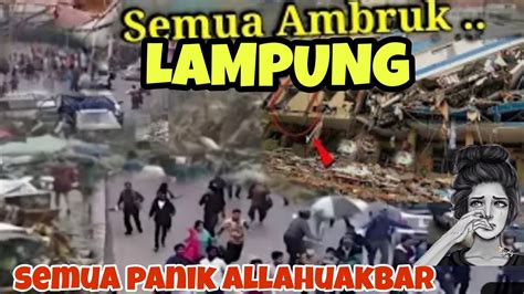 Lampung Selatan Menjerit Keras Detik Detik Hujan Badai Dahsyat Sapu