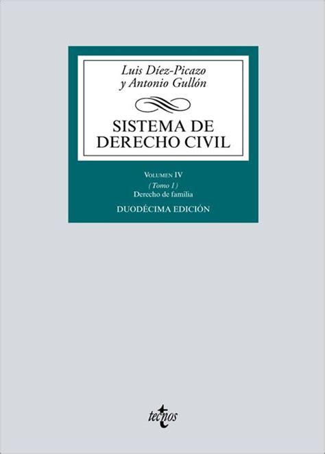 Sistema De Derecho Civil Volumen Iv Tomo Derecho De Familia