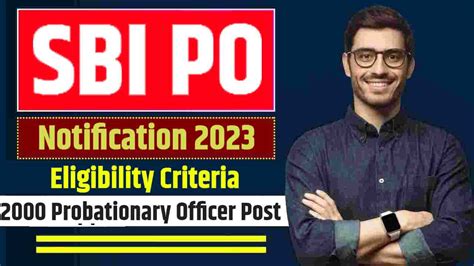 Sbi Po Notification Probationary Officer Post Notification