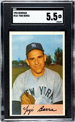 Bowman Yogi Berra Sgc Ny Yankees Hof Ebay