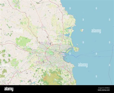 Dublin county map hi-res stock photography and images - Alamy