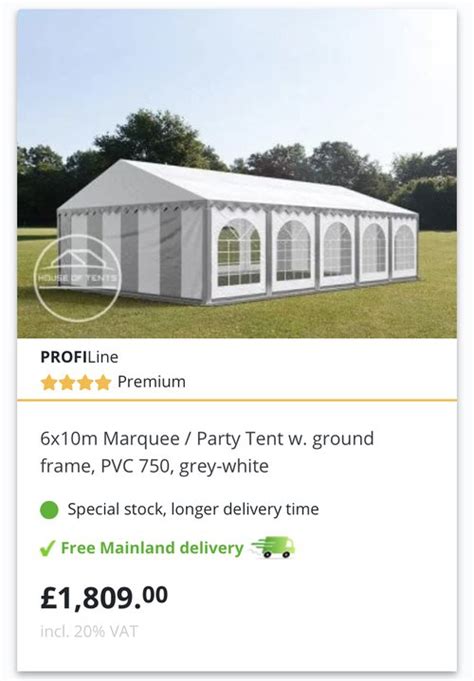 Secondhand Portable Buildings Gala Tent