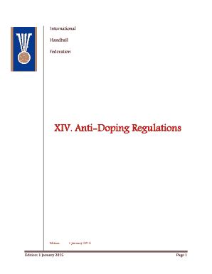 Fillable Online Cd5 Teamusa XIV Anti Doping Regulations Team USA Fax