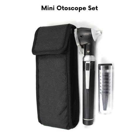 Fiber Optic Mini Otoscope Diagnostic Set Small Otoscope With Fiber