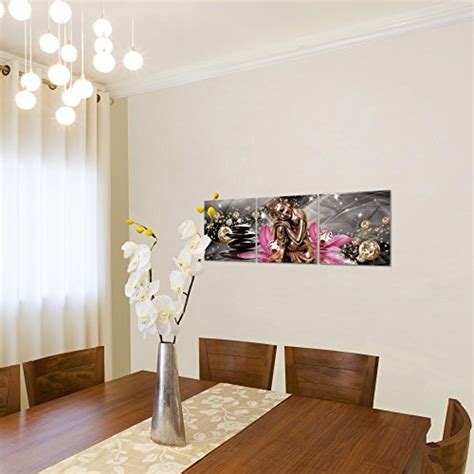 Buddha Orchidee Bild Kunstdruck Auf Vlies Leinwand F Mirai Trading