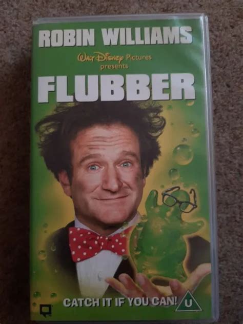 Walt Disney Flubber Vhs Robin Williams Vgc Video Tape Tried And Tested