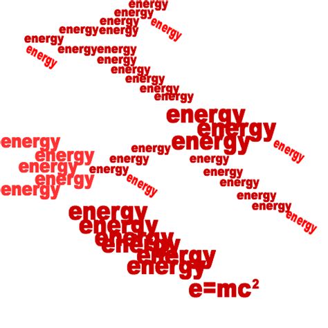 Energy A Concrete Poem By Michael P Garofalo