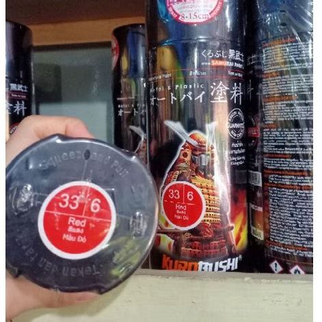 Jual Pilok Pilox Cat Semprot Samurai Paint Kurobushi Red Merah