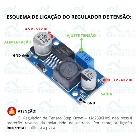 2x Regulador De Tensão Step Down Entrada 4 5v A 53v Buck Conversor Dc