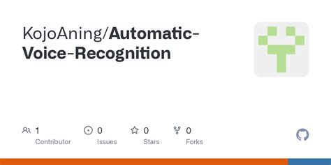 GitHub - KojoAning/Automatic-Voice-Recognition