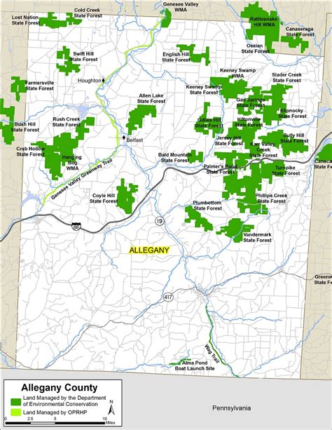 Allegany County Map