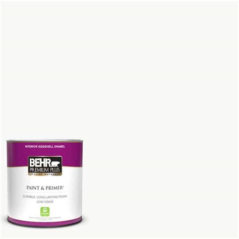 Behr Premium Plus Qt Ultra Pure White Eggshell Enamel Low Odor