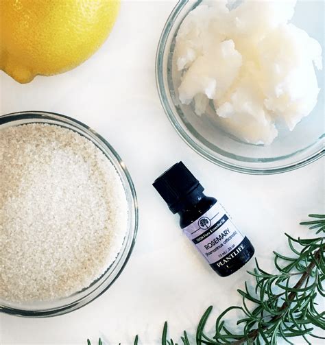 Easy Lemon Rosemary Sugar Scrub Diy A Helicopter Mom