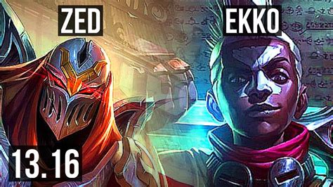 Zed Vs Ekko Mid M Mastery Games Dominating Na