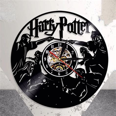 Harry Potter Decor Vinyl Record Clock Home Design Room Art In Wall