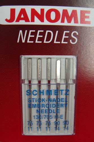 Schmetz Embroidery Needles 5 Per Packet Nova Sewing Centre