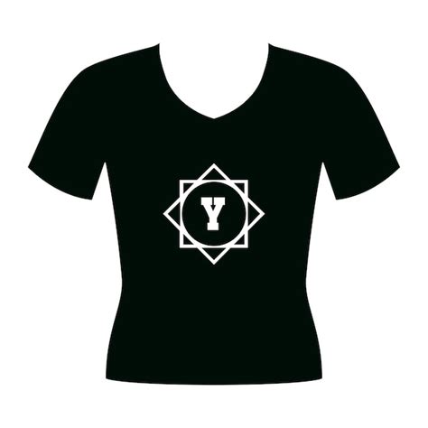 Camiseta De Cuello En V Para Mujeres Vector Premium