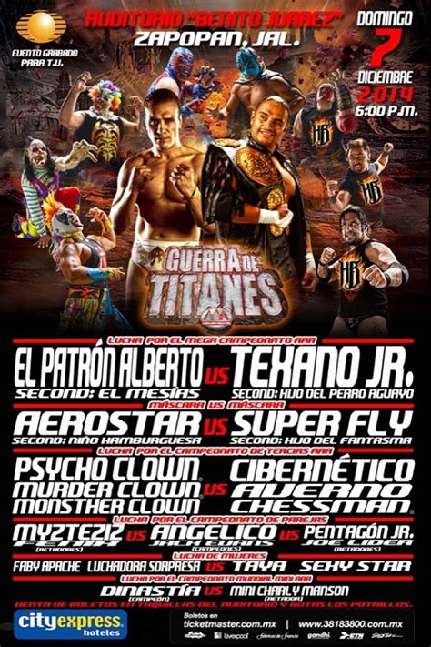 Aaa Info Card Finale Guerra De Titanes Zona Wrestling