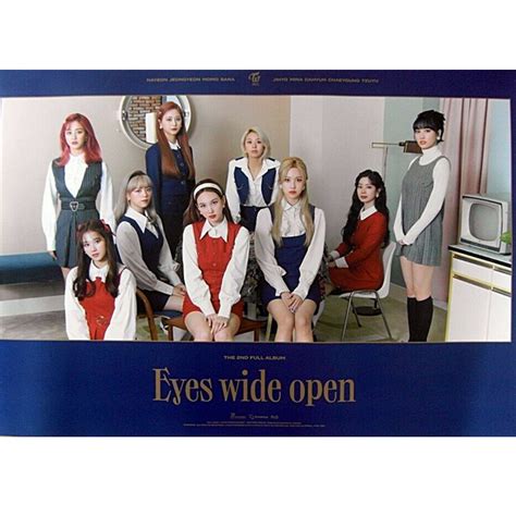 Twice Eyes Wide Open 2nd Album Official Poster Retro Ver Kpop Usa