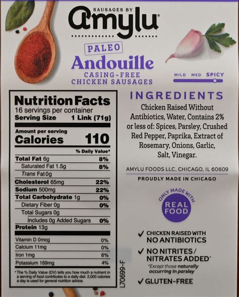 Costco Amylu Paleo Chicken Sausages Review Costcuisine