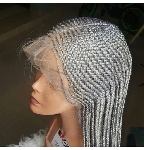 Braided Cornrow Wigpre Orderpls Chose Your Color And Etsy