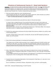 Alt Cv Iii Study Guide Questions Docx Alterations Of