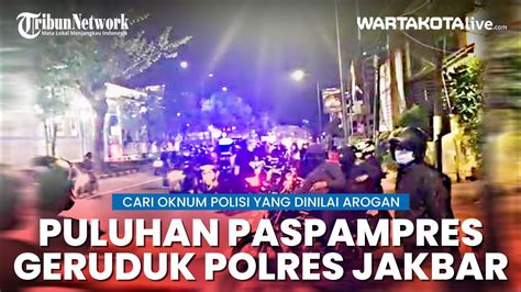 Puluhan Paspampres Geruduk Polres Jakbar Mencari Oknum Polisi Yang