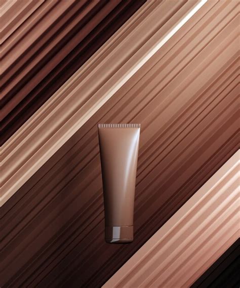 Premium Photo Monocolor Scene For Cosmetic Bb Creme Product Presentation Cosmetic Jar On Nude