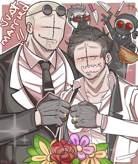 Madness Combat Fan Art Two Men In Suits With Knives