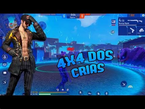 FREE FIRE AO VIVO X1 DOS CRIA SALA PERSONALIZADA 4X4 DOS CRIAS