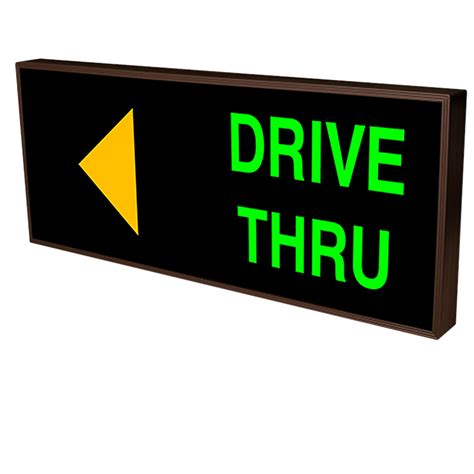 Outdoor LED Drive-Thru Traffic Lane Control Sign