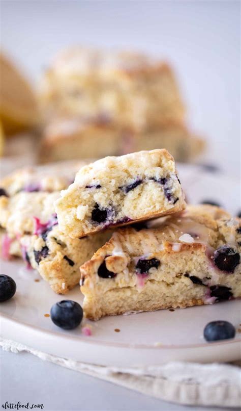 Lemon Blueberry Scones A Latte Food