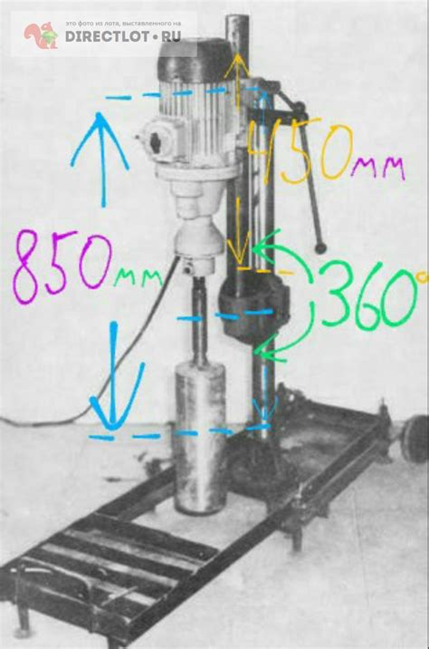 Станок сверлильный КМ2 (установка алмазного бурения ИЭ-1801, советская ...