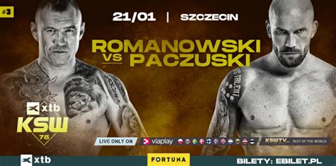 Tomasz Romanowski Zmierzy Si Z Rados Awem Paczuskim Na Gali Xtb Ksw