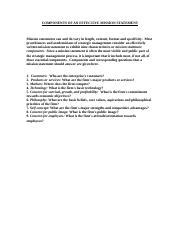 COMPONENTS OF AN EFFECTIVE MISSION STATEMENT - COMPONENTS OF AN ... 