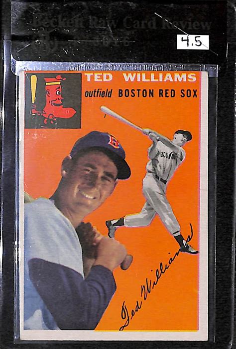 Lot Detail Topps Ted Williams Card Bvg